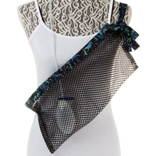 Cargar imagen en el visor de la galería, Black Mesh Post-Surgical Drain Holder – Comfortable & Quick-Drying