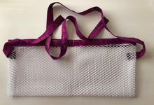 Load image into Gallery viewer, Purple & Gold Shower Mesh Surgical Drain Holder