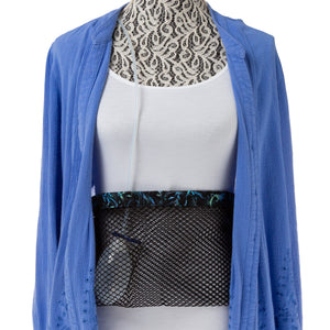 Black Mesh Post-Surgical Drain Holder – Comfortable & Quick-Drying