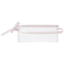 Load image into Gallery viewer, Shower Mesh Post-Surgical Drain Holder White with Soft Cotton Hearts trim
